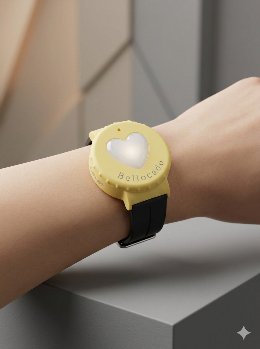 Bellocado worn as wristband